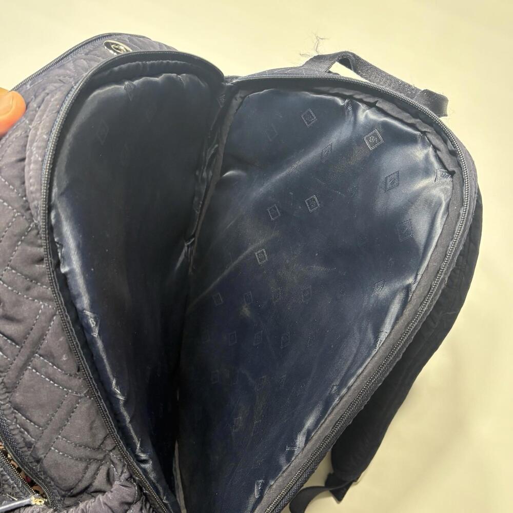 Vera Bradley Iconic Campus Backpack – Classic Navy - Picture 7 of 14